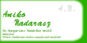 aniko madarasz business card